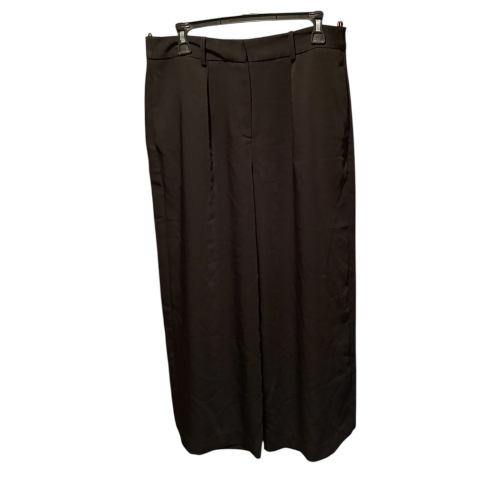 Veronika Maine Women's Wide Leg Pants in Black Size 12